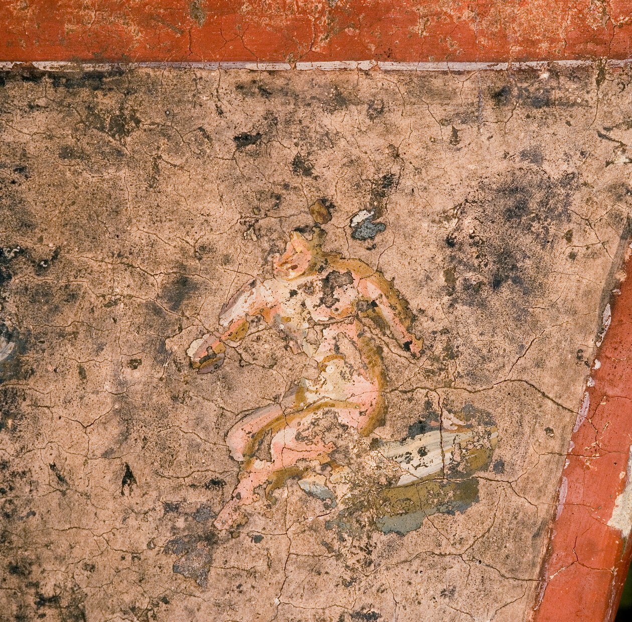 Detalje af en fresco af Unknown