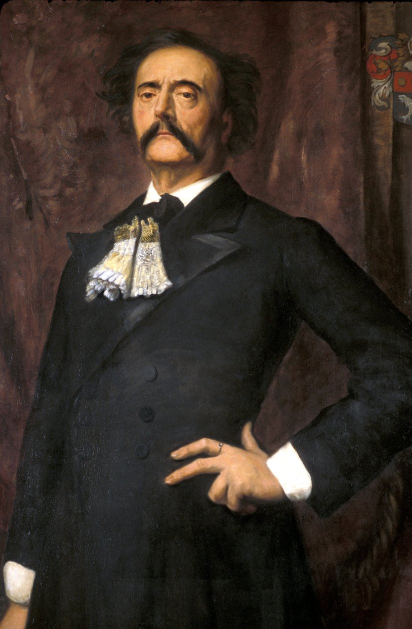 Manche N* 082, Museum of St Sauveur le Viscount, Portræt af Jules Barbey dAurevilly (1808-1889), af Emile Levy (1826-1890), 1881 af Unknown