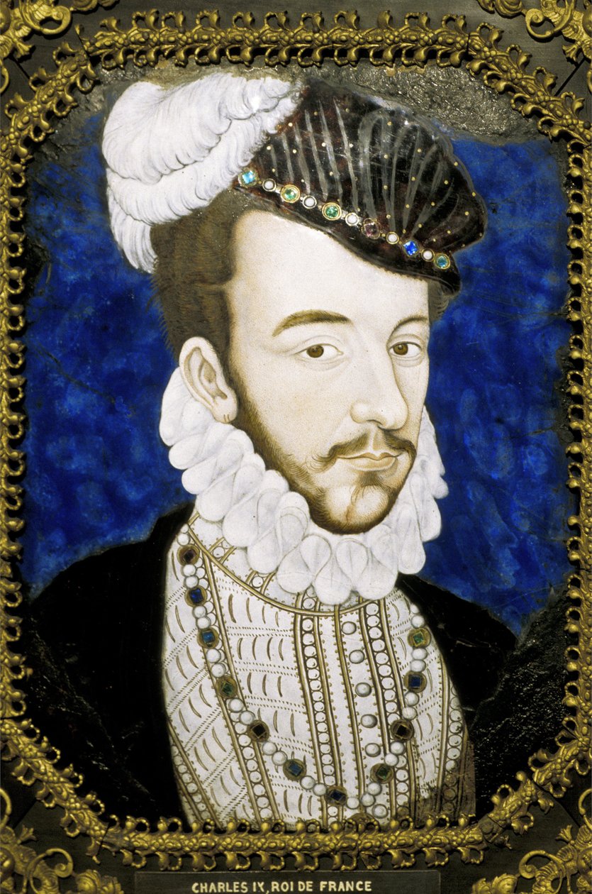 Metz (afdeling 57) - Museum - Limoges emalje fra det 16. århundrede - repræsenterende kong Charles IX af Unknown