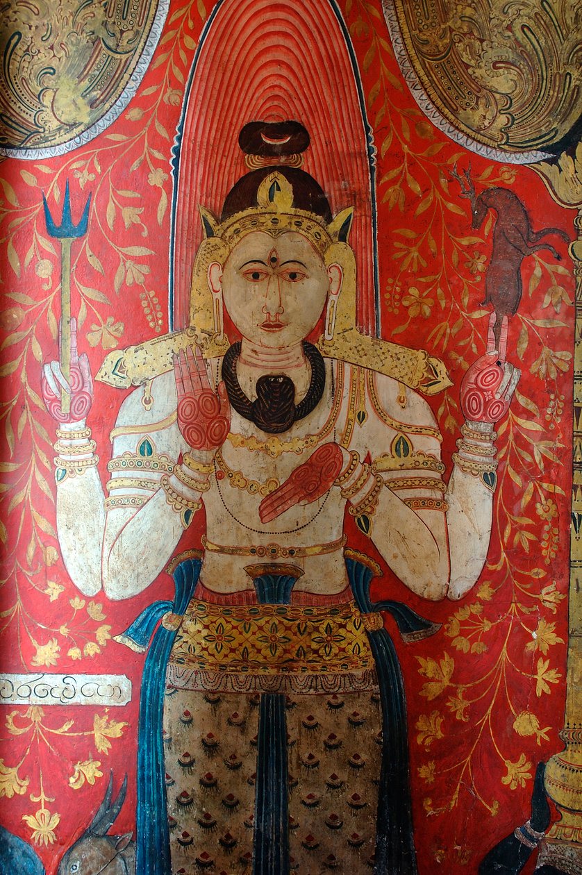 Vægmaleri på væggene i Kelaniya-templet ved Kelaniya Vihara, et af de mest hellige buddhistiske steder omkring seks miles fra hovedstaden Colombo i Sri Lanka. 7. januar 2010. af Unknown