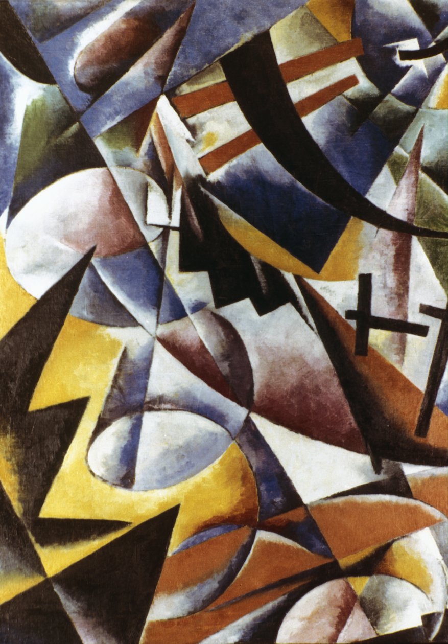 Painterly Construction (1920) Maleri af Lyubov Popova (1889 - 1924). af Unknown