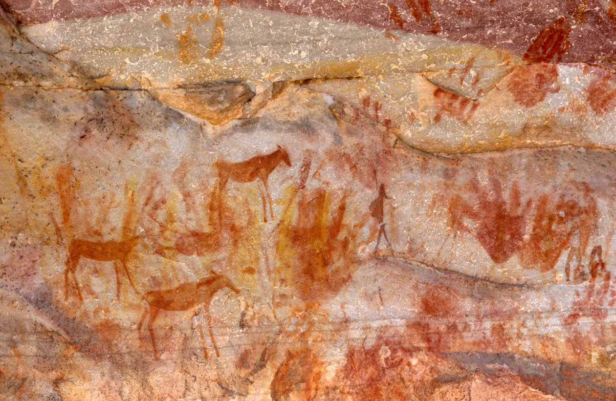 San (Bushmen) klippemalerier, Cedarburg, Western Cape af Unknown