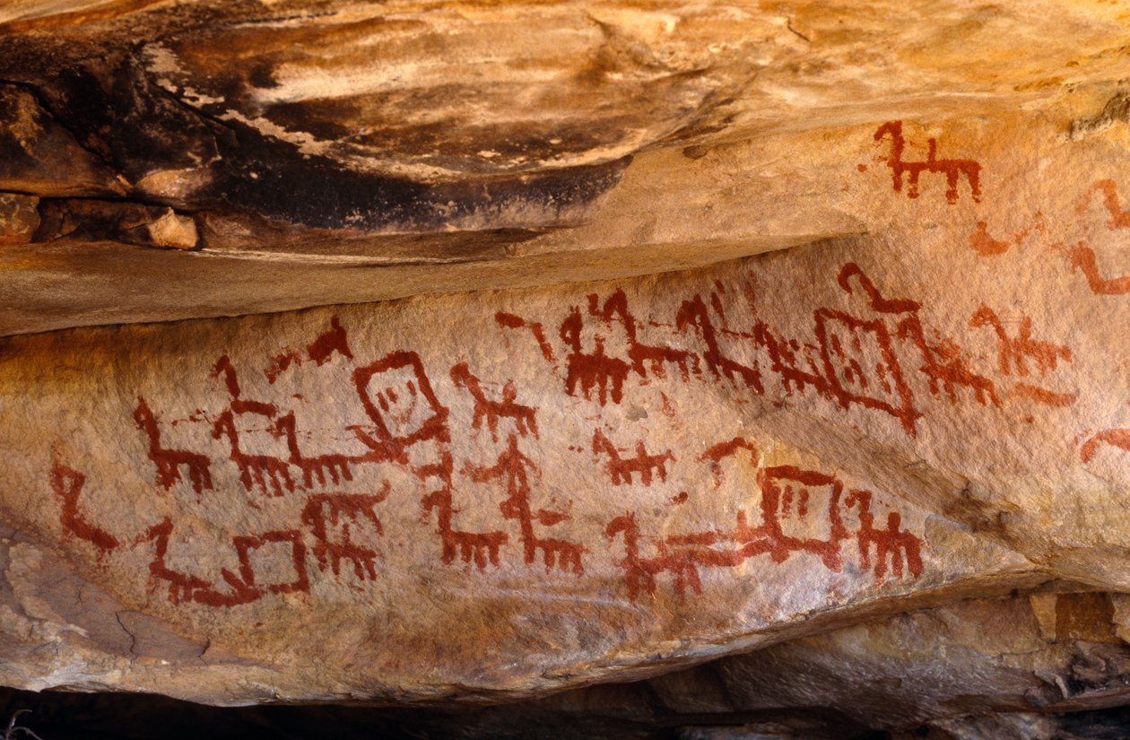 San (Bushmen) klippemalerier, Cedarburg, Western Cape af Unknown