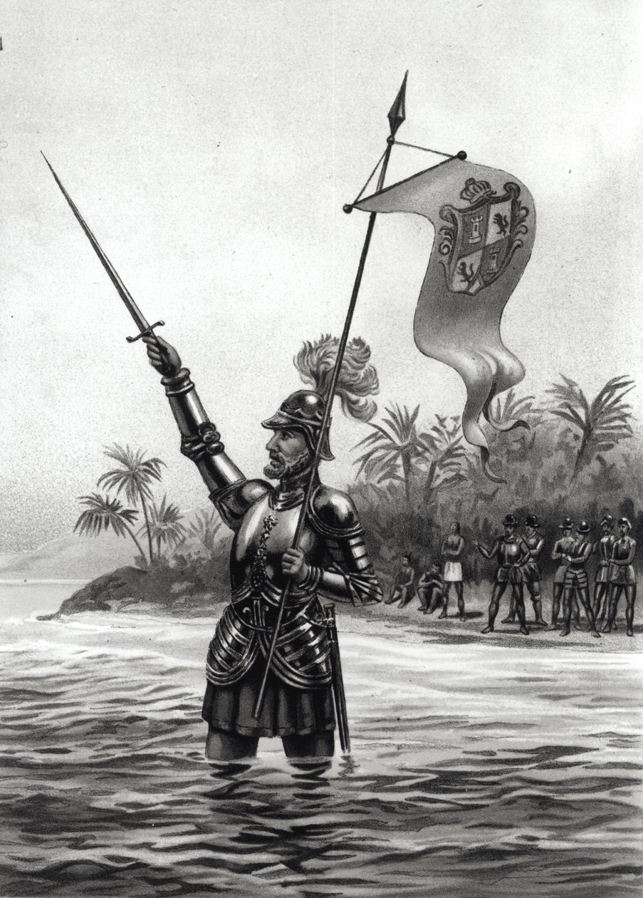 Balboa hævder herredømmet over Sydhavet, 25. september 1513, fra 