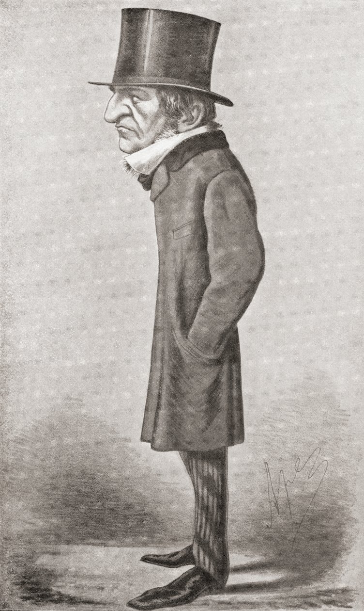 Karikatur af William Gladstone, efter en illustration af Vanity Fair-tegneren Ape lavet i 1869, fra 