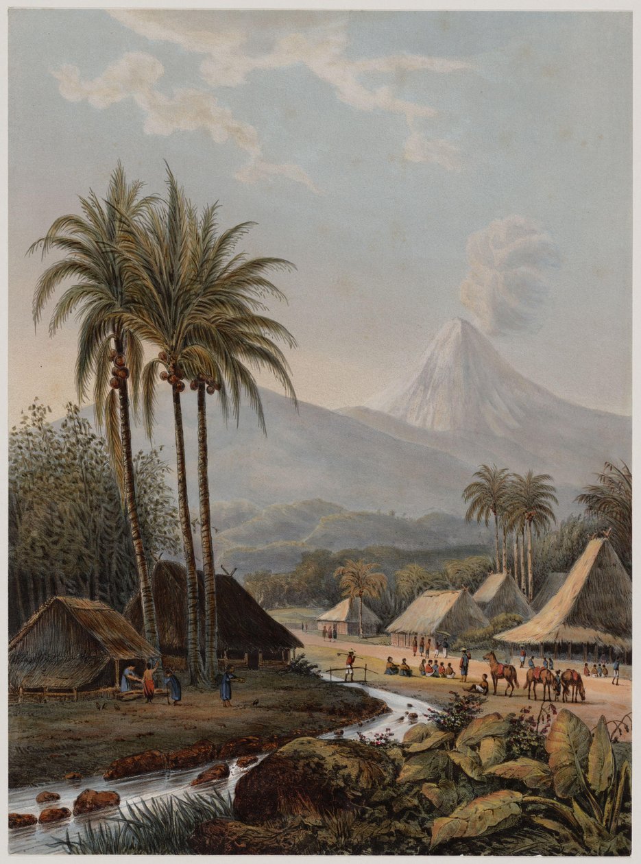 Smeroe Volcano (udsigt fra Passaroeng Residence) af Русский