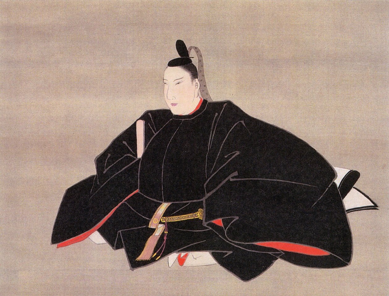 Portræt af Michiaki Tamura (Shigemura Date). af 小田島椿所筆