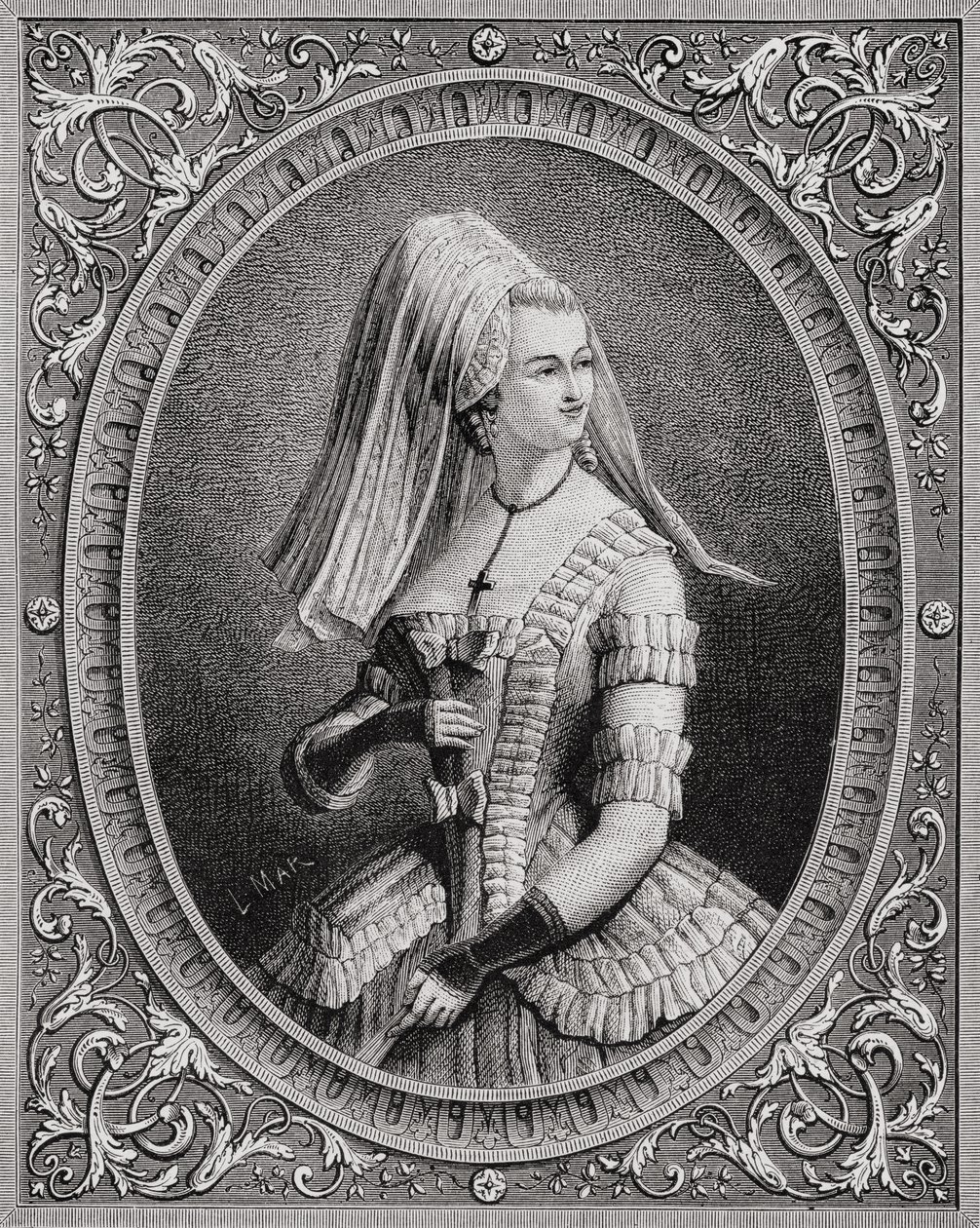 Yolande Martine Gabrielle de Polastron (1749-93) Madame de Polignac, fra 