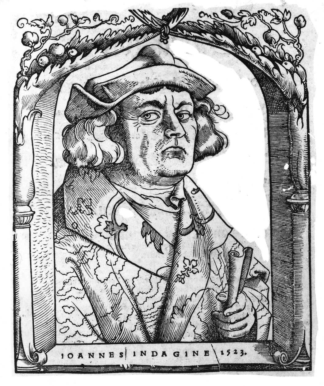 Portræt af Johannes af Indagine, efter Hans Baldung Grien, fra 