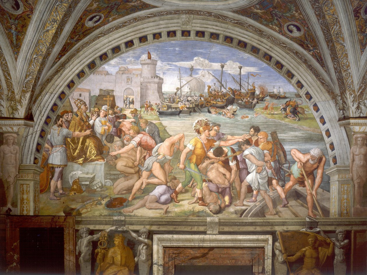 Slaget ved Ostia af Raffaello Sanzio Raphael