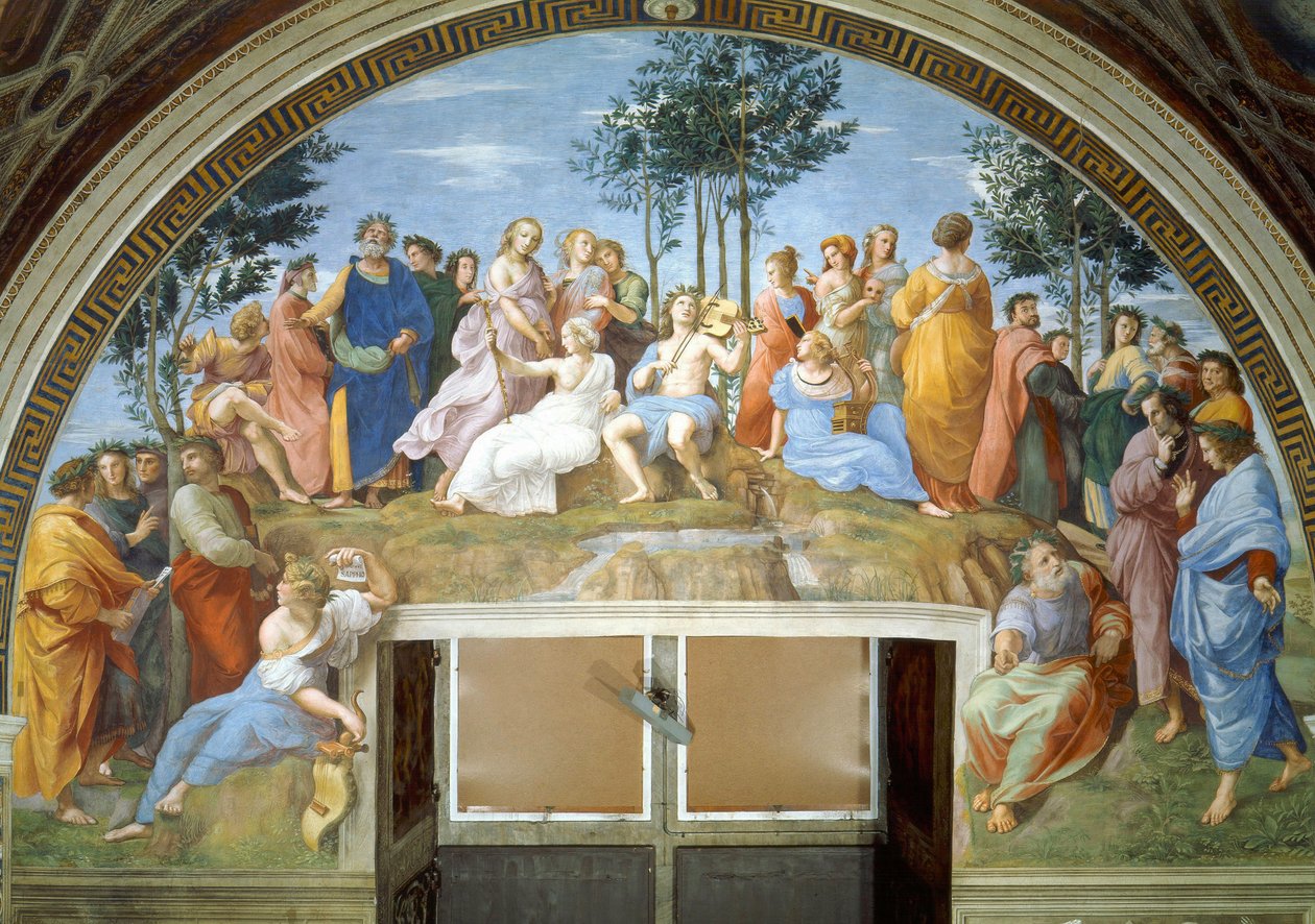 Parnassus af Raffaello Sanzio Raphael