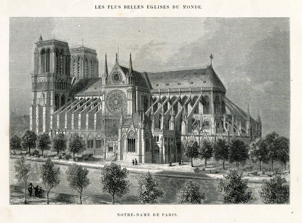 Notre Dame i Paris af Unknown