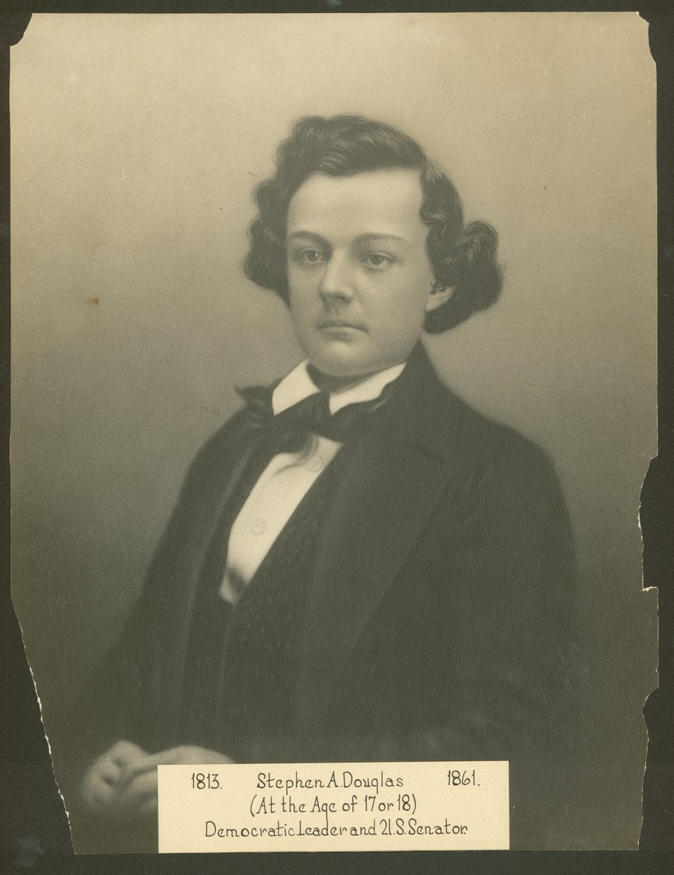 Stephen Douglas (I en alder af 17 eller 18) af Unknown