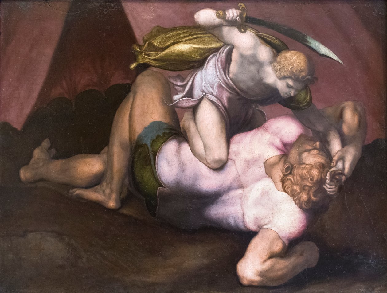David og Goliat af (1509 66) Daniele da Volterra