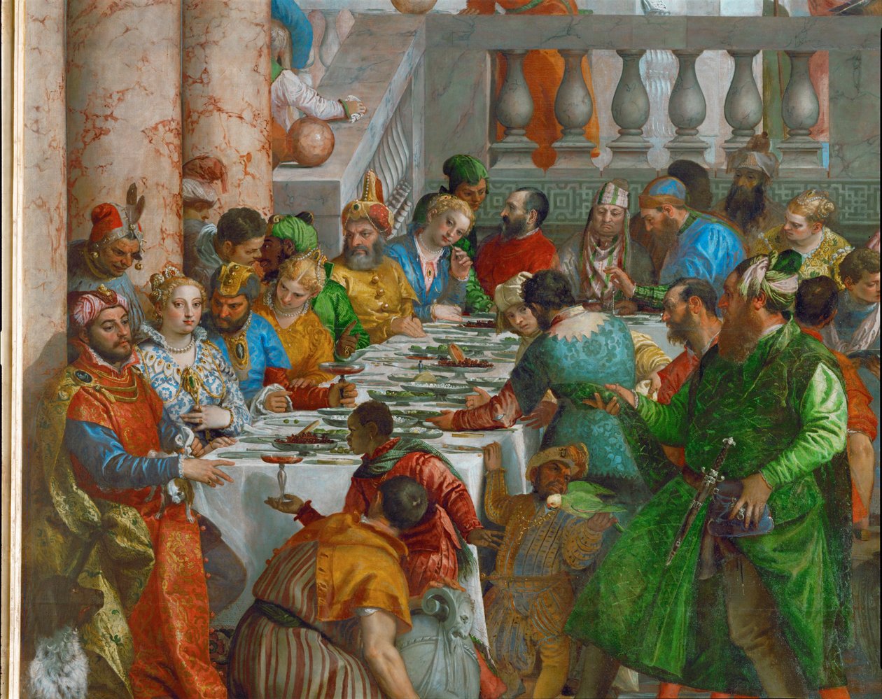 Brylluppet på Cana ... af (1528 88) Veronese