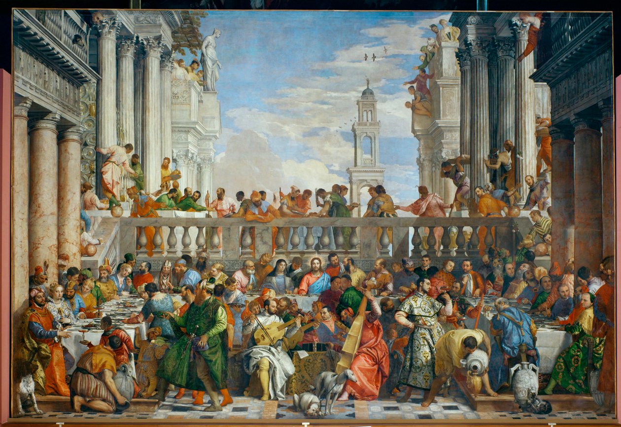 Brylluppet på Cana ... af (1528 88) Veronese
