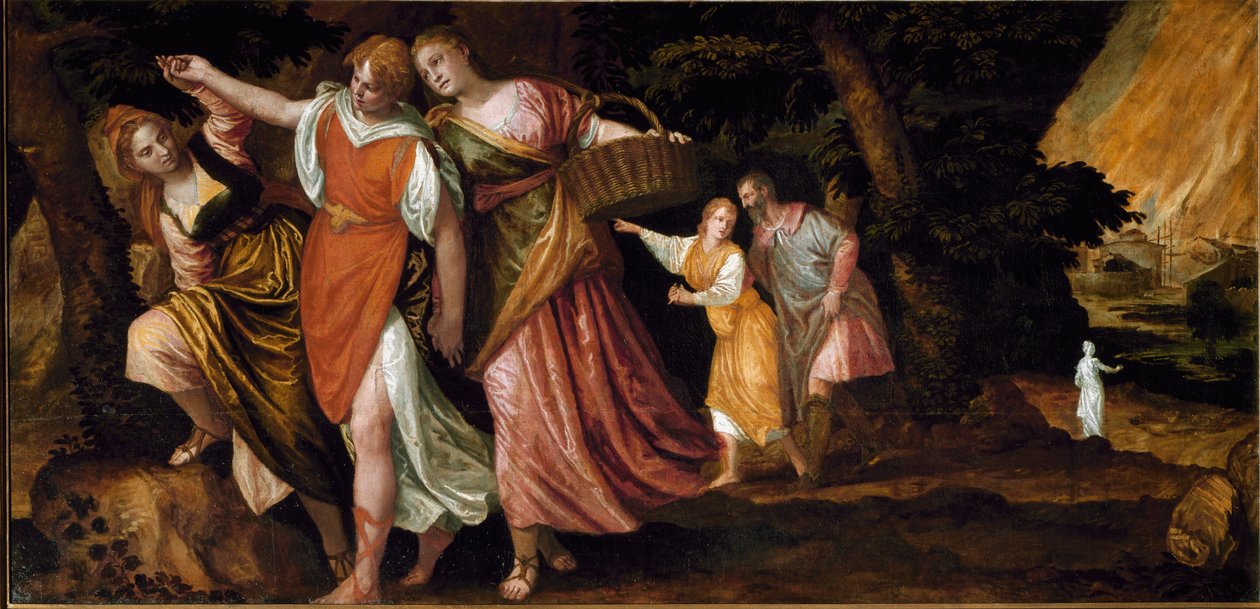 Loth og hans døtre (maleri, ca. 1580) af Veronese