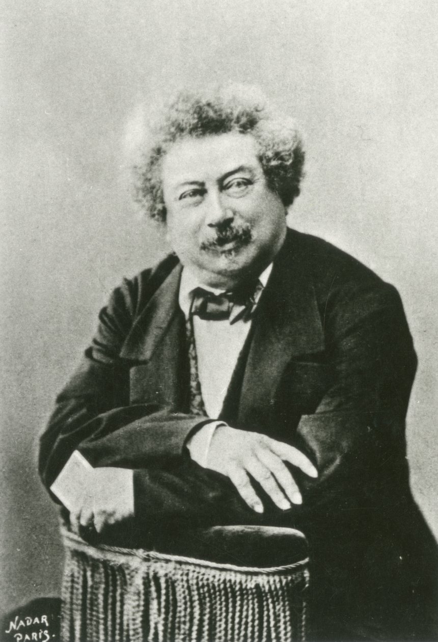 Portræt af Alexandre Dumas af (1820 1910) Nadar