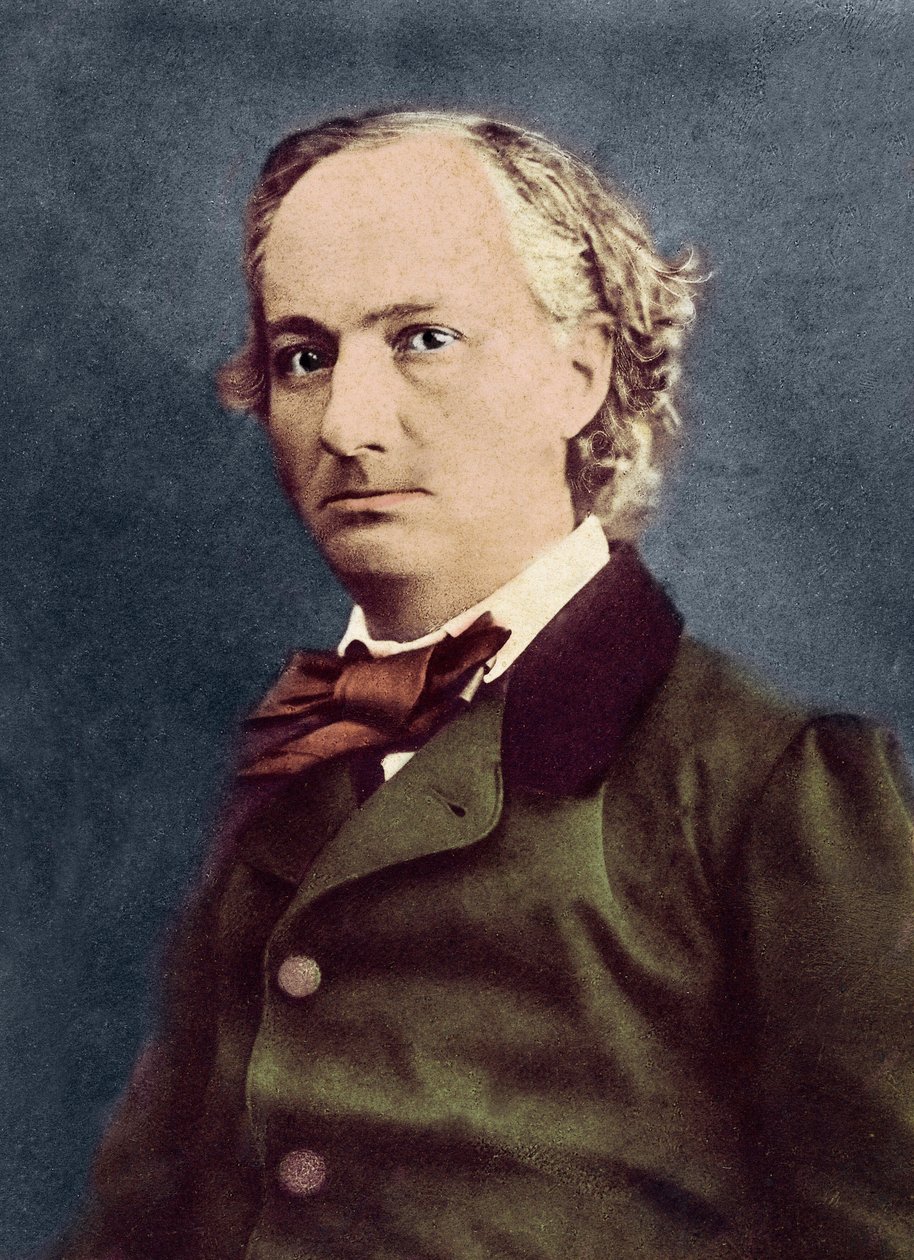 Portræt af Charles Baudelaire (Paris af Nadar