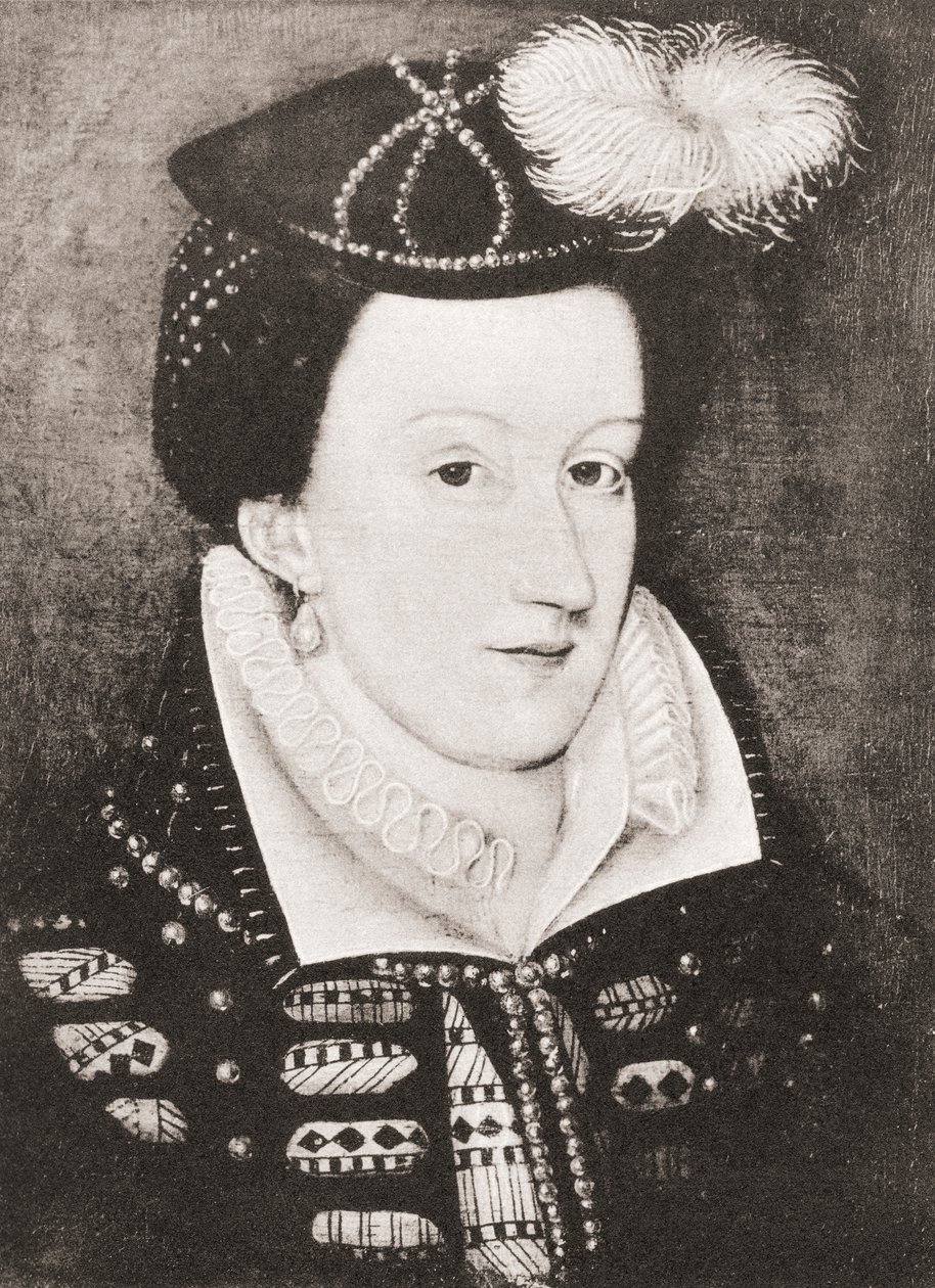 Mary, Queen of Scots (litho) af (after) English School