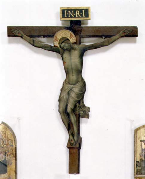 Krucifiks (tempera på træ) af (c.1370 1425) Lorenzo Monaco