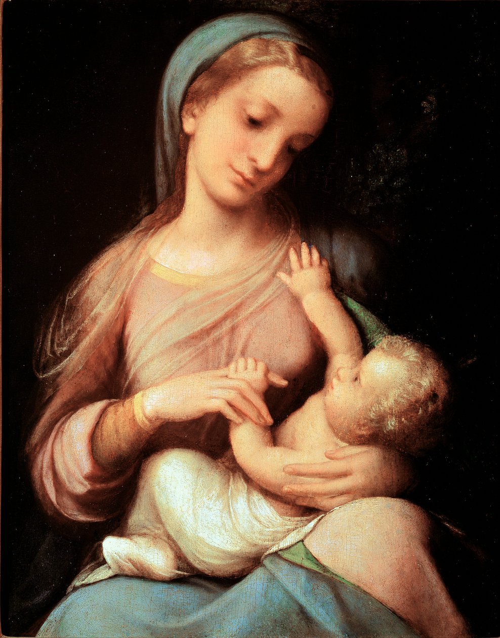 Jomfru og Barn af (c.1489 1534) Correggio