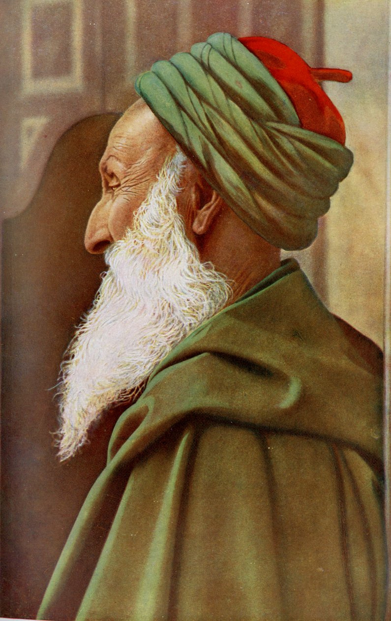 Afrika. Jødisk rabbiner i Tunis by. 1920 af Unknown