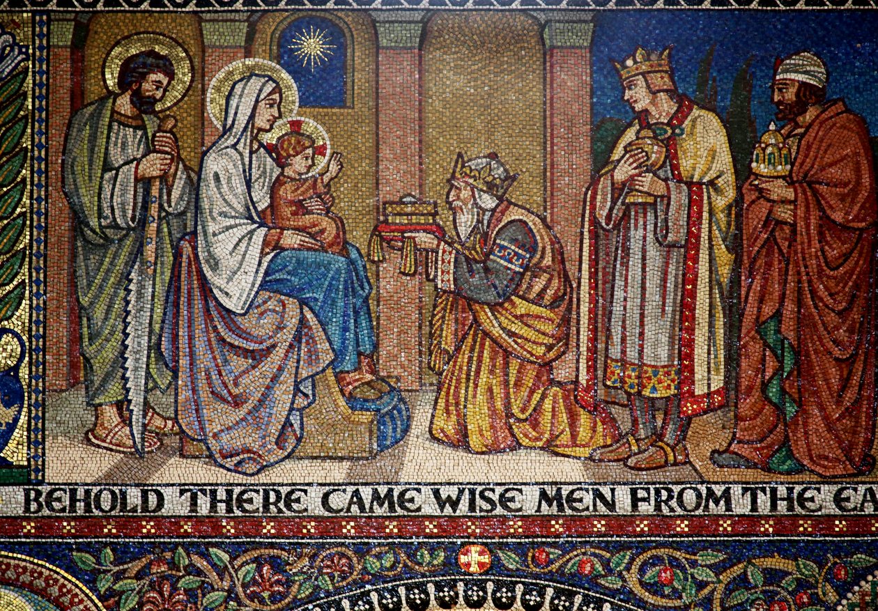 Droitwich, Church of the Sacred Heart og St Catherine: Mosaics af Frank Peacock Gabriel Pippet, 1920