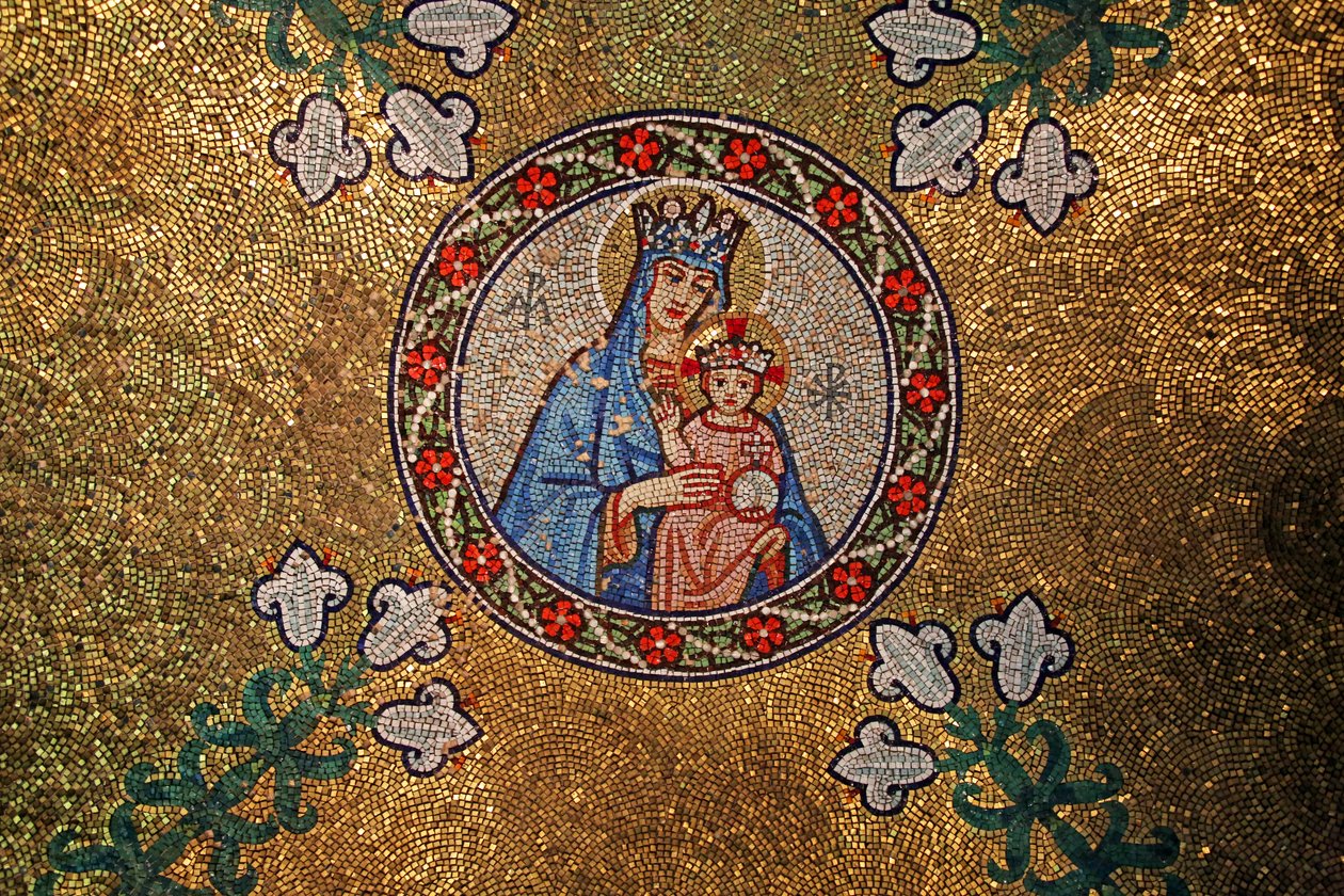 Droitwich, Church of the Sacred Heart og St Catherine: Mosaics af Frank Peacock Gabriel Pippet, 1920