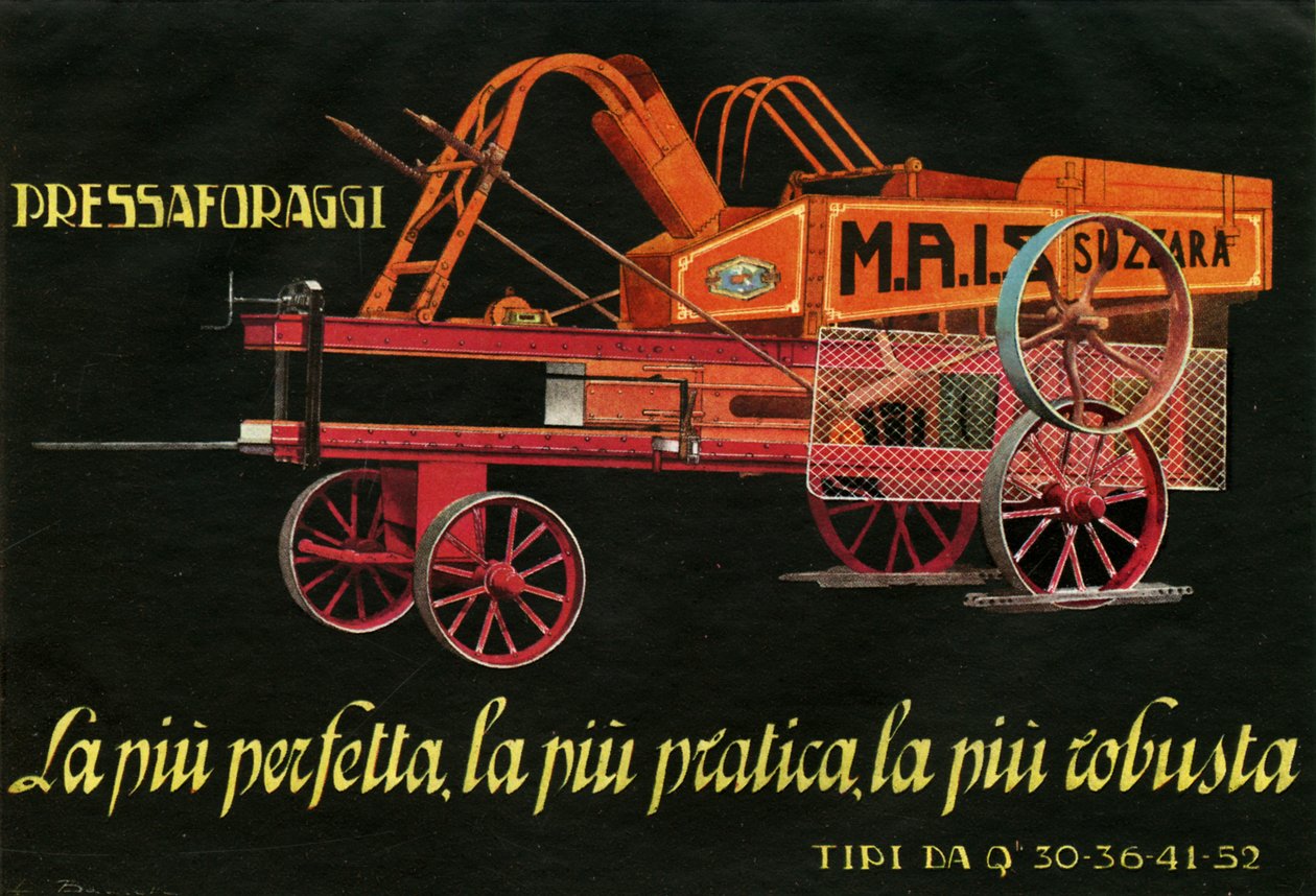 Landbrugsmaskiner. Suzzara, 1925 af Unknown