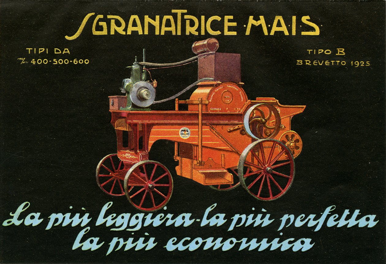 Landbrugsmaskiner. Suzzara, 1925 af Unknown