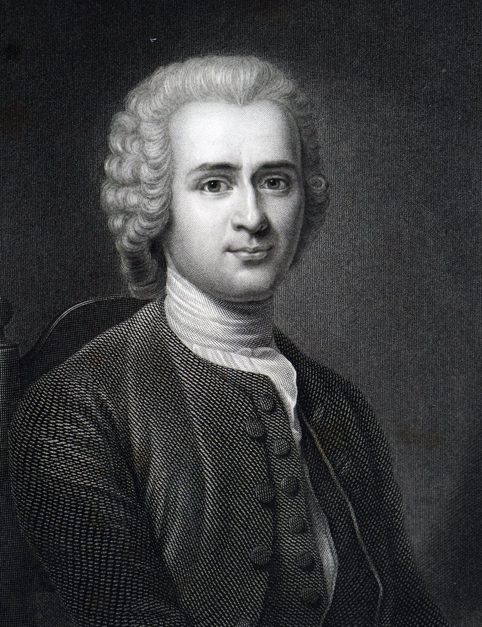 Jean-Jacques Rousseau. af Unknown