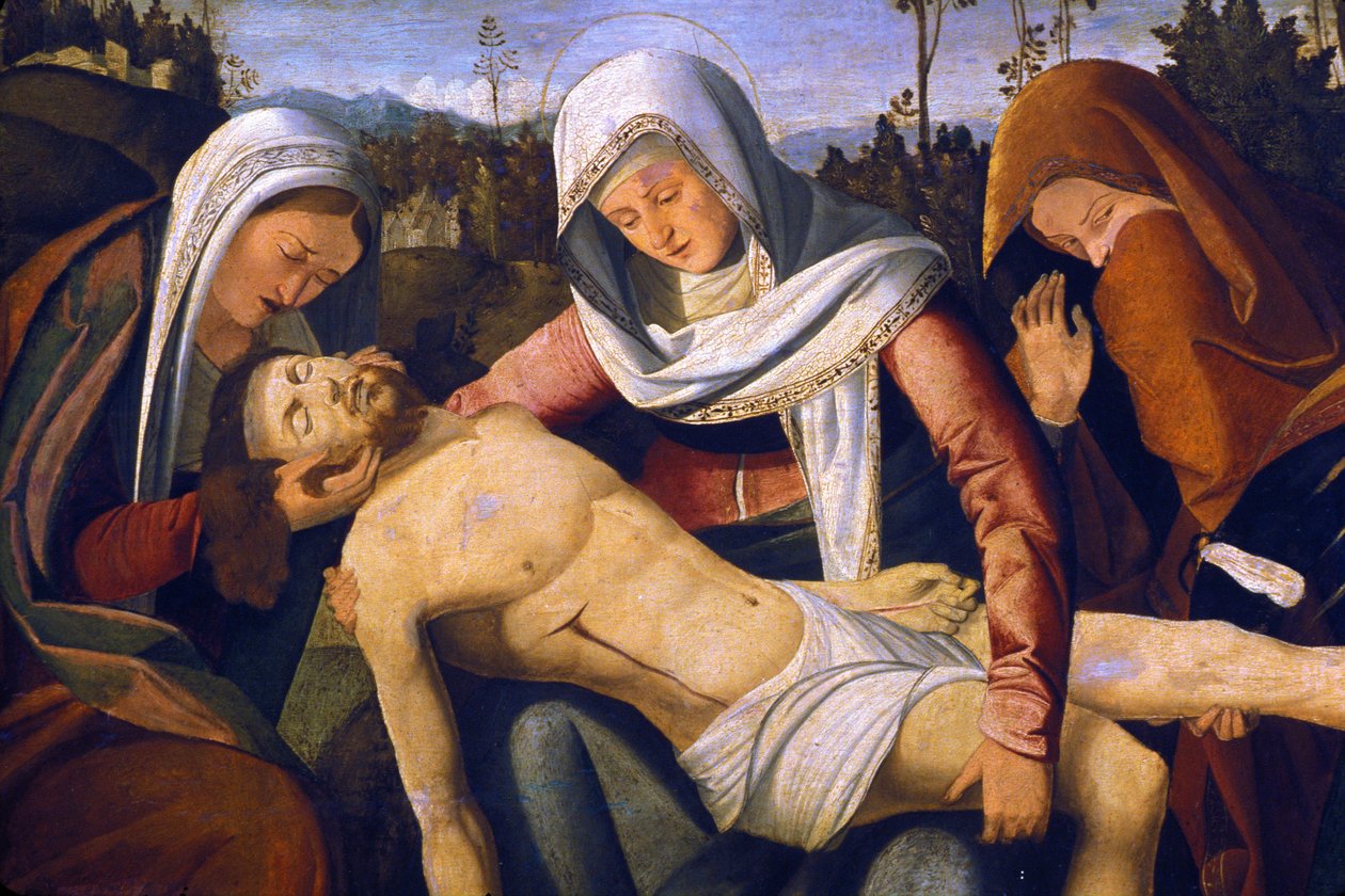 Loire Atlantique N* 116 - Nantes - Musee Dobree - "Deploration of Christ" - af Marco Basaiti (omkring 1470- efter 1530) af Unknown