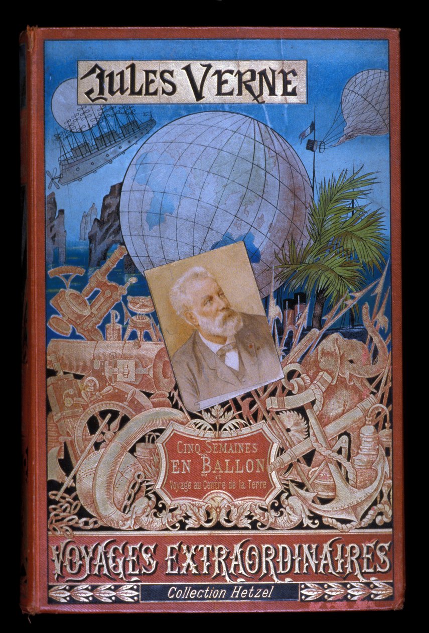Loire Atlantique N* 189 - Nantes - Jules Verne Museum - Første udgave af "Fem uger i ballon" af Unknown