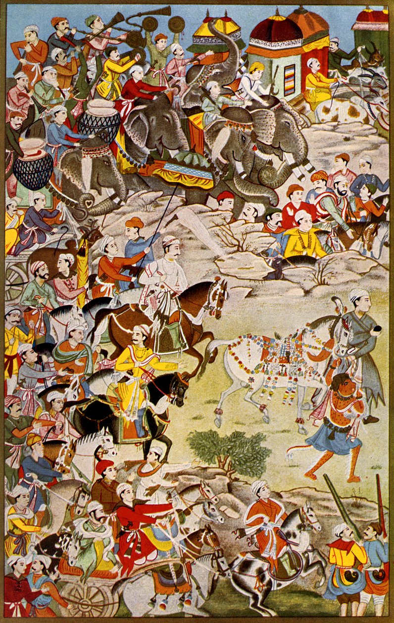 Marts af den store Mughal, Akbar den Store af Unknown