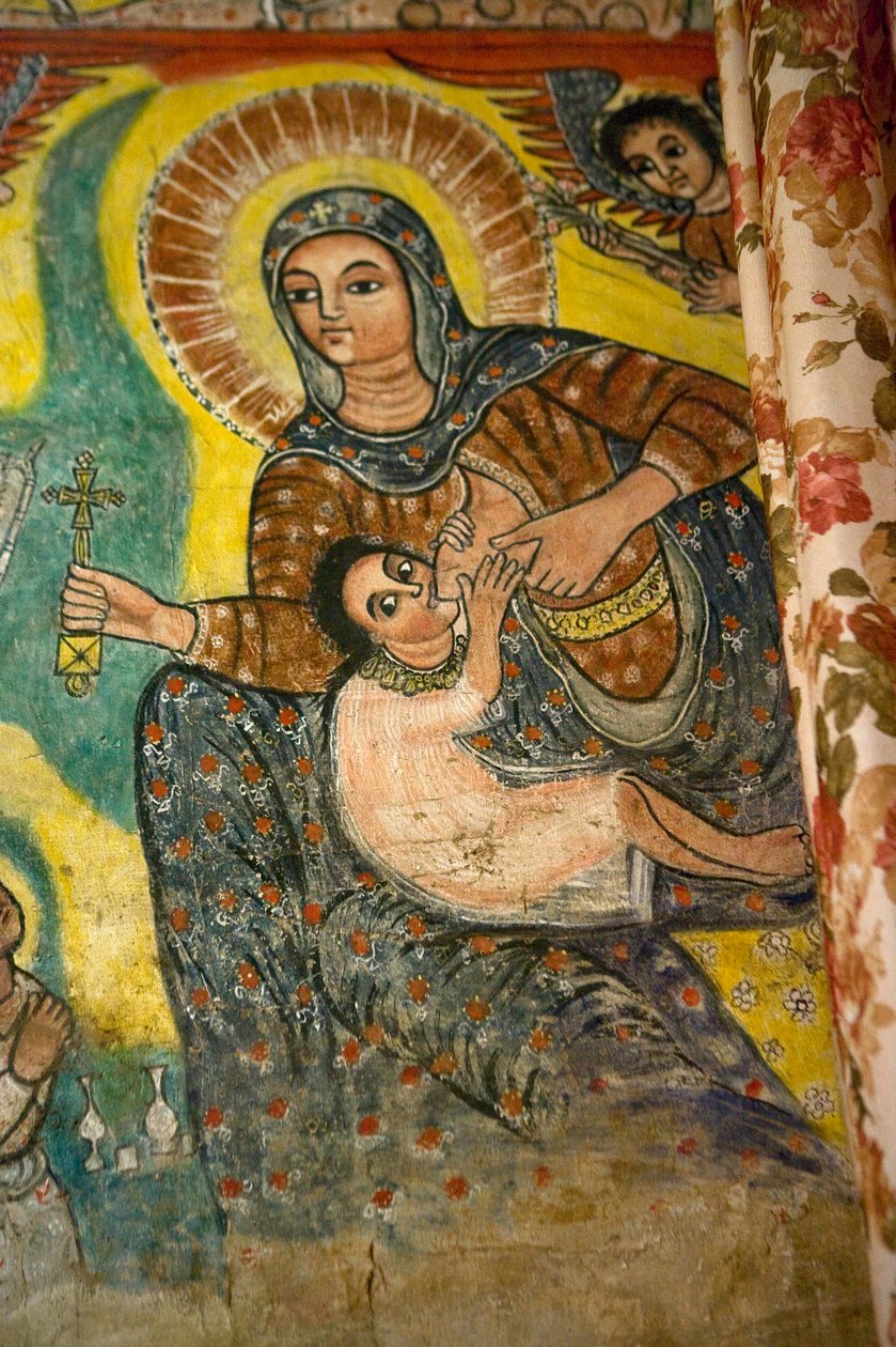 Narga Selassie Christian Church, Island of Dek, Tanasøen, Gondar-regionen, Etiopien, Afrika af Unknown
