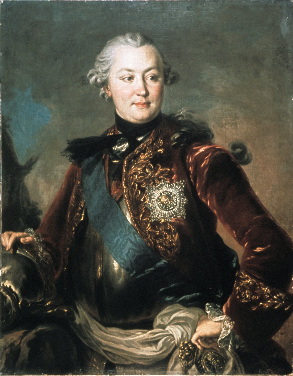 Portræt af grev Grigory Orlov (1734 - 1783), Oliemaleri af Stefano Torelli. af Unknown