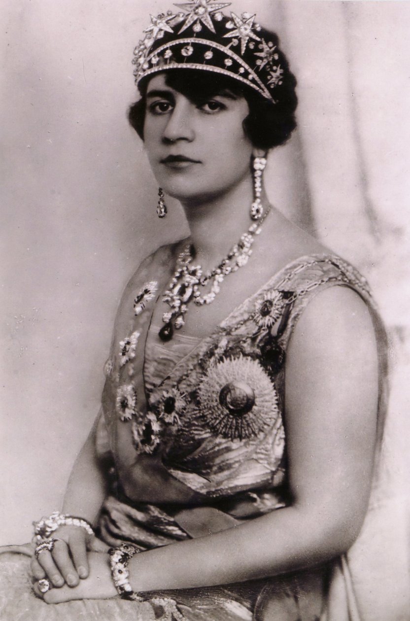 Portræt af dronning Soraya Tarzi af Afghanistan, ca. 1928 af Unknown