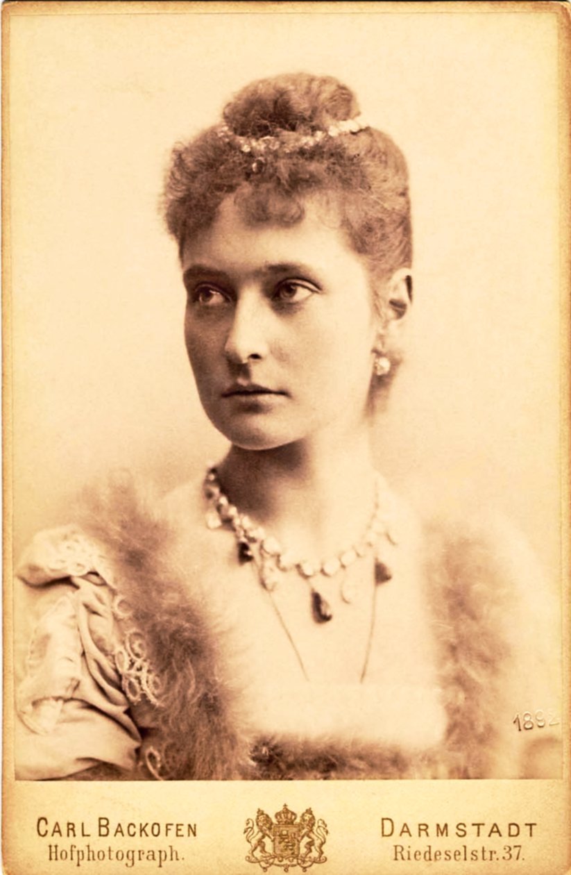 Russisk kejserinde Alexandra Fyodorovna, 1892. af Unknown