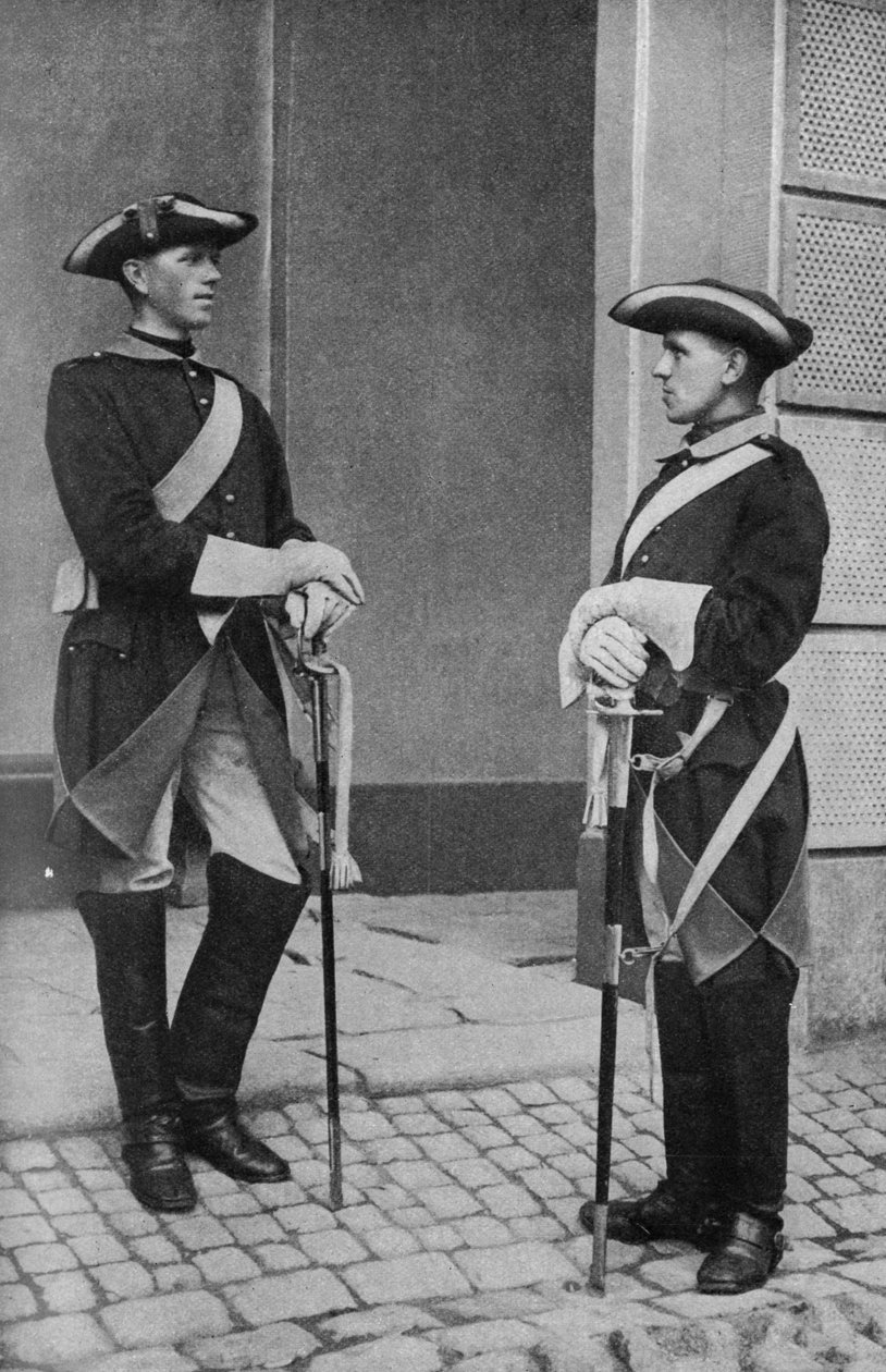 Sverige. Stabile svenske vogtere af kongens majestæt. 1920 af Unknown