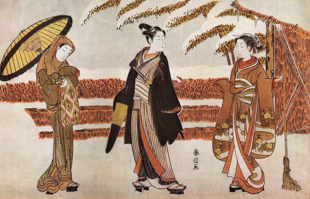 Tre japanske kvinder i af Unknown