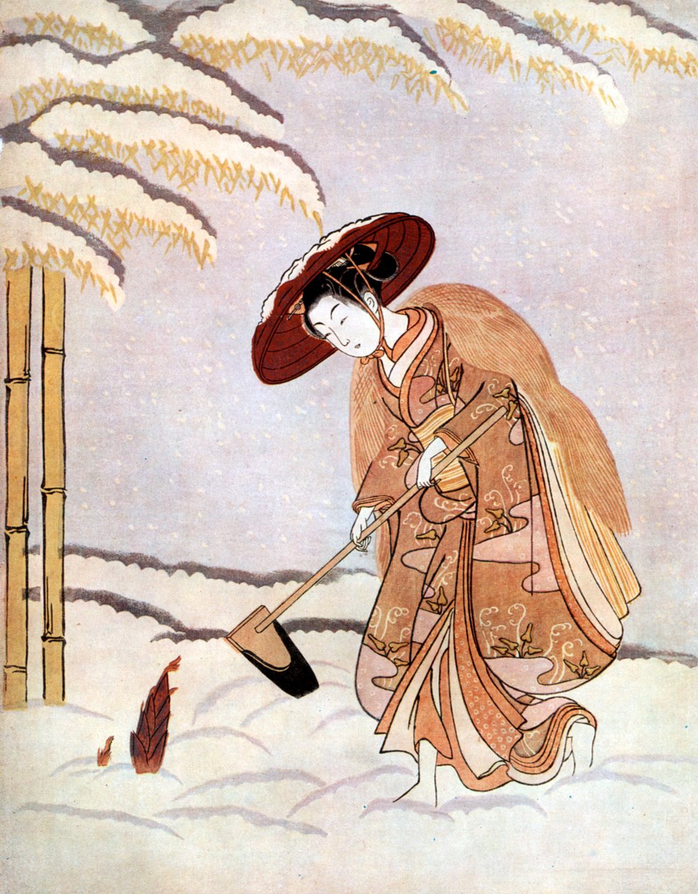 Ung japansk kvinde i af Unknown
