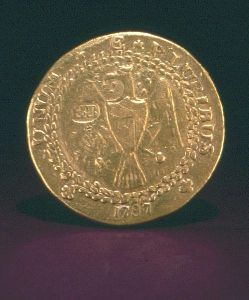 Brasher Doubloon, New York, 1787 (guld) af American School