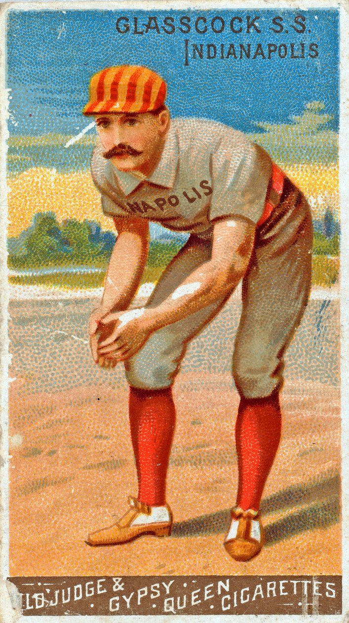 Portræt af Jack Glasscock, 1887 af American School