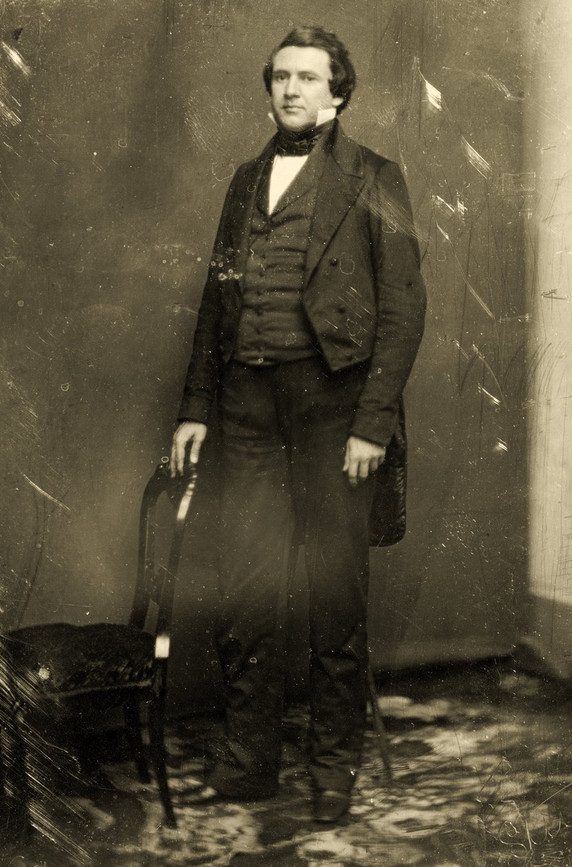 Portræt af Joseph Smith (1805-44), grundlæggeren af mormonismen. af American School