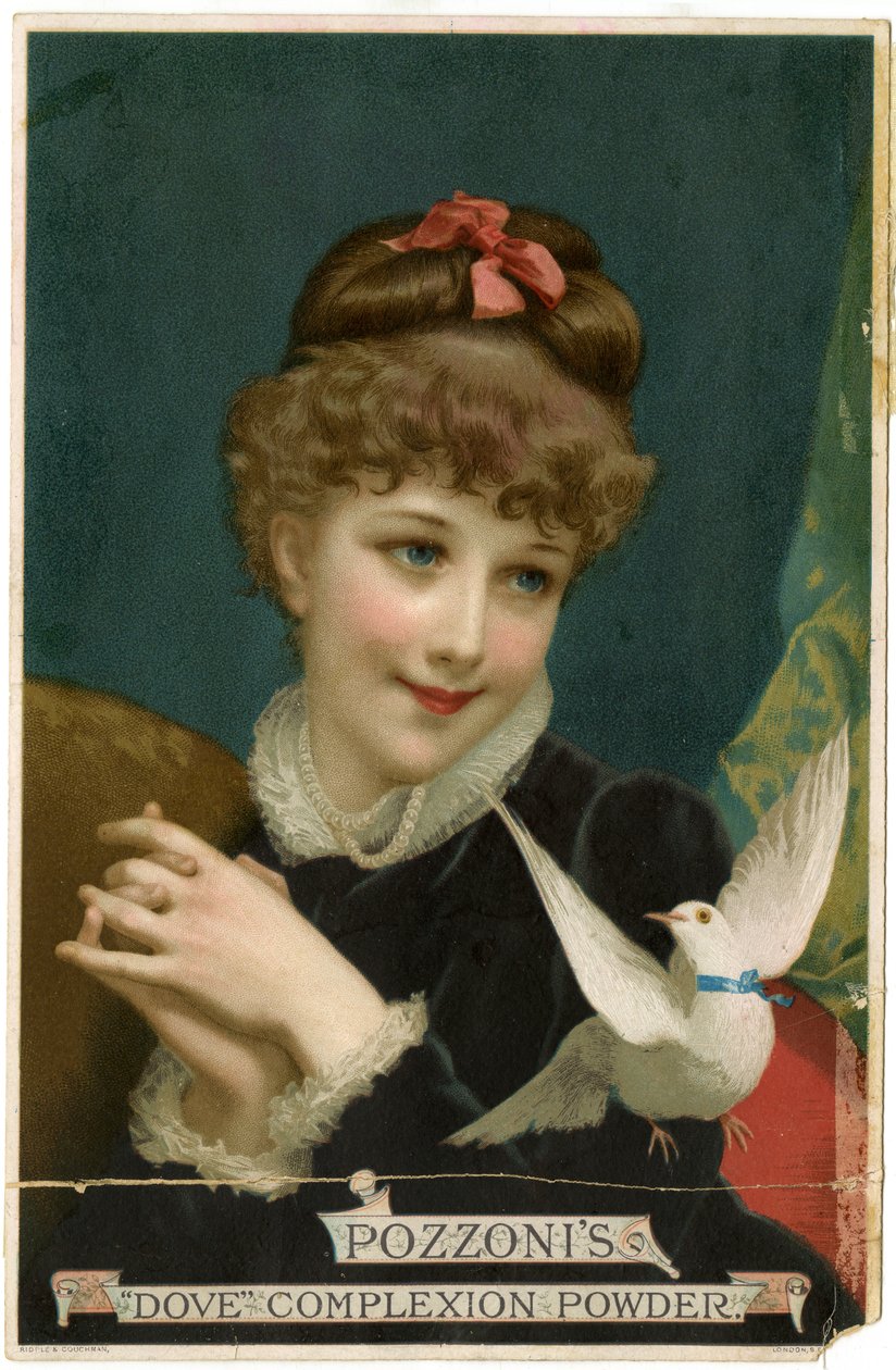 Pozzonis Dove Complexion Powder [trade card recto] (farve litho [trade card]) af American School