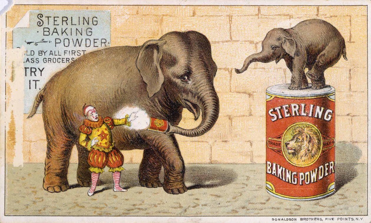 Sterling bagepulver (farve litho [varekort]) af American School