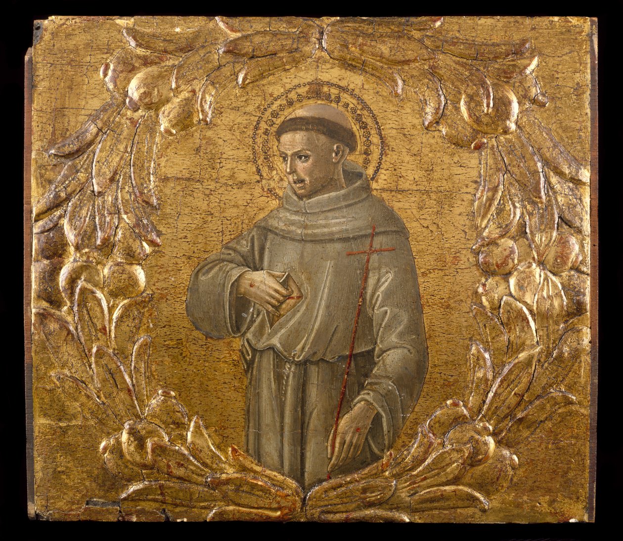 Saint Francis, ca. 1475-78 (tempera & bladguld på træ) af Benvenuto di Giovanni