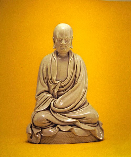 Bodhidharma (Damo), Ming-dynastiet (1368-1644) (porcelæn) af Chinese School