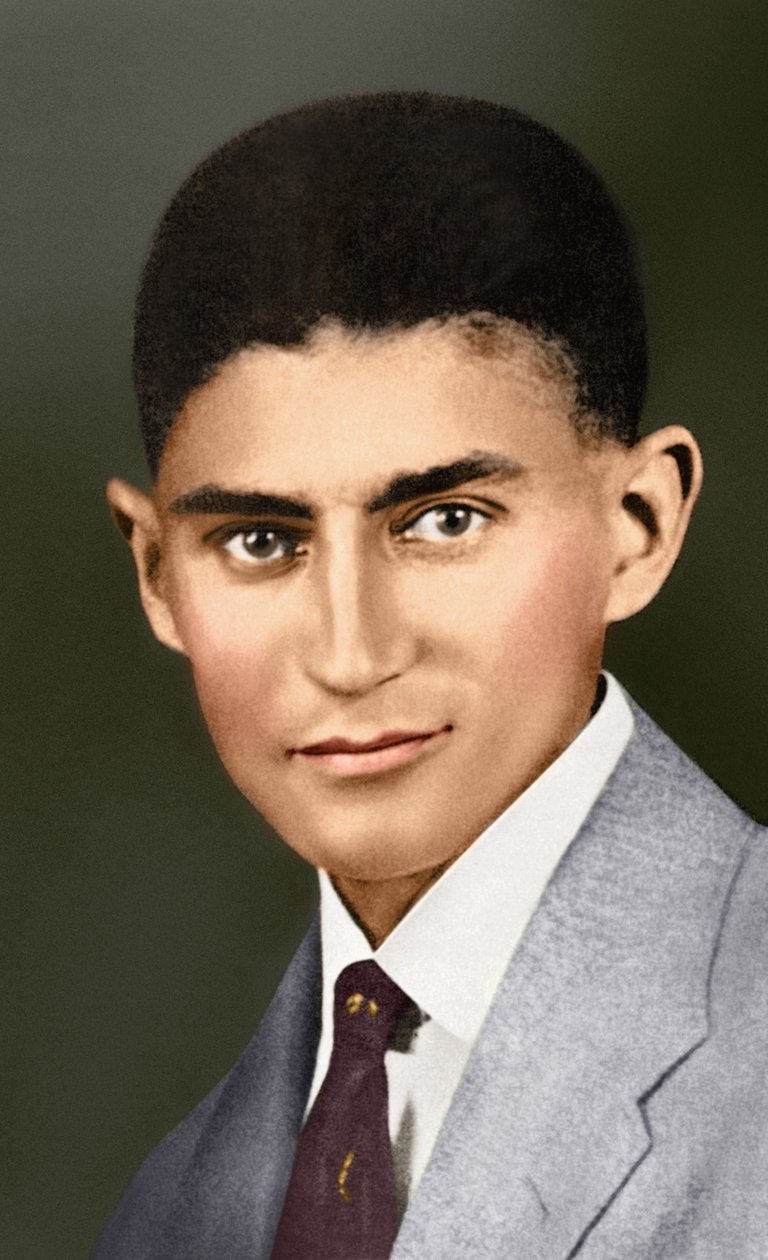 Portræt af Franz Kafka, (1883 - 1924) af Czech School